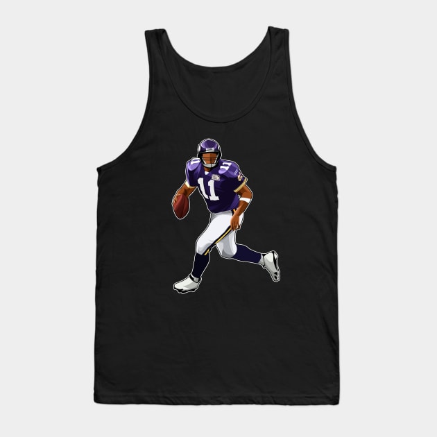 Daunte Culpepper #11 Looks To Pass Tank Top by GuardWall17